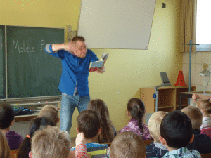 Autorenlesung in der Bismarckschule mit Simak Büchel